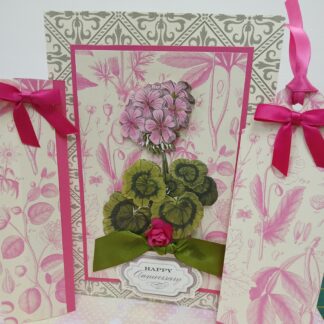 Handmade floral paper crafts