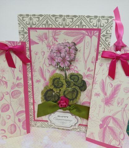 Handmade floral paper crafts
