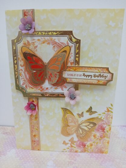 Butterfly themed handmade card