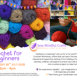 Advert for Crochet for Beginners Class