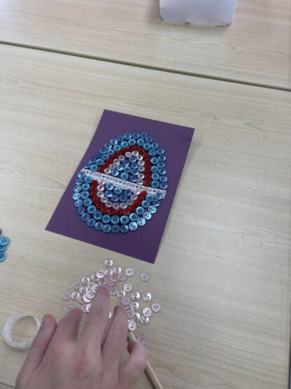 Picture of a button art project