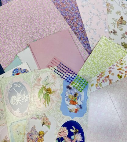 Fairy paper crafting supplies