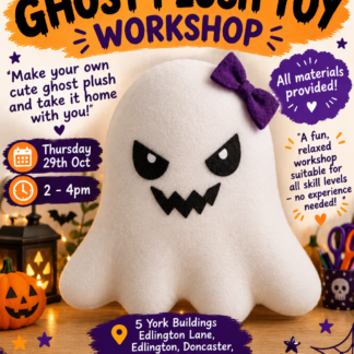 Universal Fund - Make A Plushie Ghost (5-12yrs), Thursday 29th October 2pm-4pm