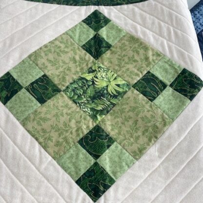 Quilting Block showing a 9 Patch layout