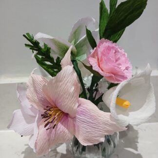 paper flower workshop at sew mindful crafts