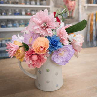 paper flower spring bouquet