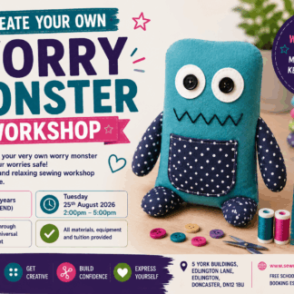 Universal Fund - Make Your Own Worry Monster Workshop (12-19yrs), Tuesday 25th August July 2pm-5pm